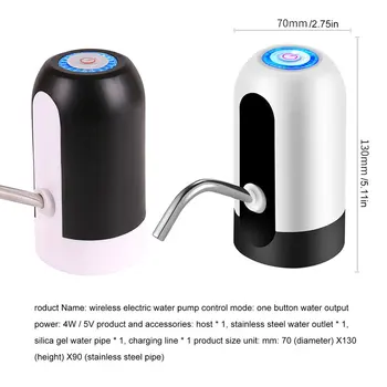 

USB Charge Electric Water Dispenser Portable Gallon Drinking Bottle Switch Smart Wireless Water Pump Water Treatment Appliances