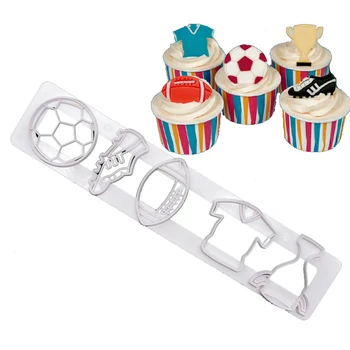 

DIY Baking Tools World Cup Cake Football Biscuit Embossing Fondant Clay Printing Plastic Mould