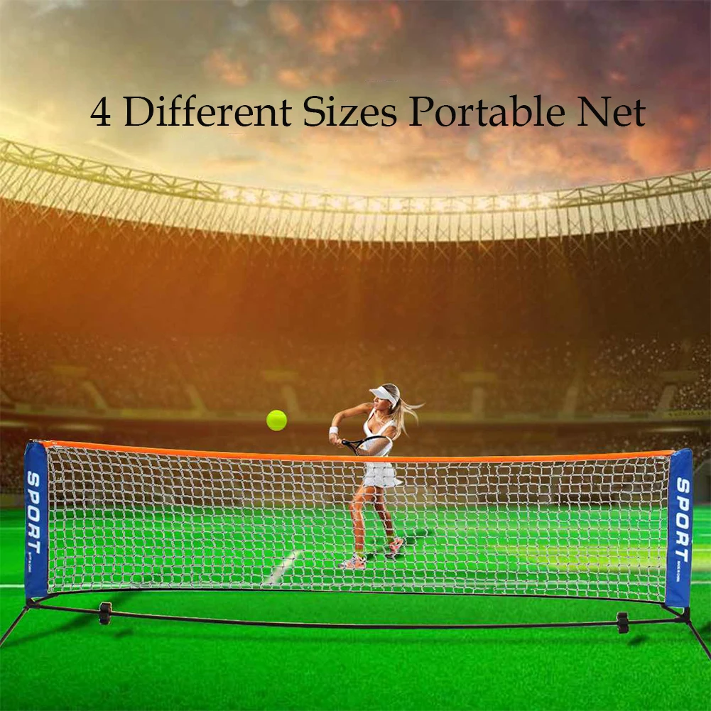 Portable Badminton Net Easy Setup Volleyball Net for Tennis Pickleball Training Indoor Outdoor Sports badminton net volleyball net