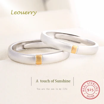

Leouerry925 Sterling Silver Original Design Simple Matte Openring Rings for Women Lovers Romantic Couple Ring Silver 925 Jewelry