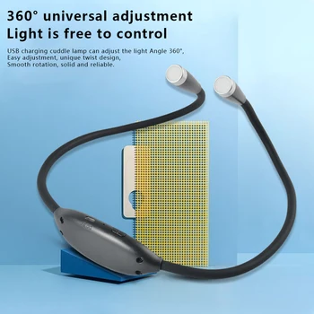 

Newest Rechargeable USB LED Book Light Hands Free Reading Lamp Neck Book Light Adjustable Eye Protection Lampe Outdoor