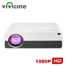Vivicine M19 новейший проектор 1080 p, опция Android 9,0 HDMI USB PC 1920x1080 Full HD светодиодный проектор для домашнего кинотеатра