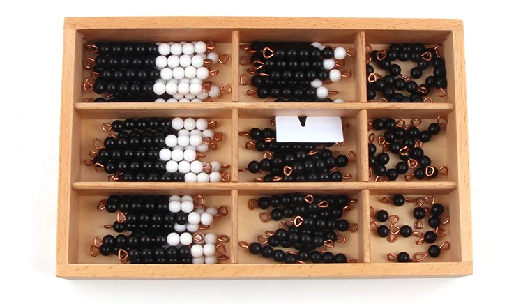 Montessori Beads Materials Children's Early Educational Toys for Number Counting Kids Math Toys Homeschooling Equipment 10