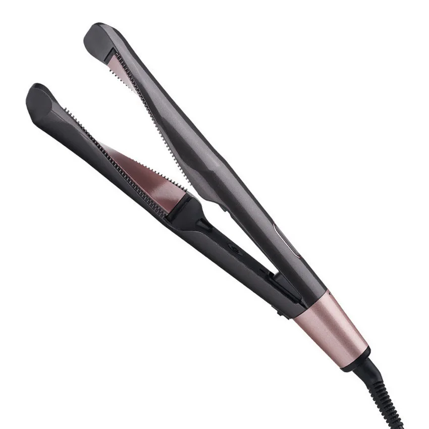 

Professional Flat Iron LED Hair Straightener Twisted Plate 2 in 1 Ceramic Curling Iron hair curler for All Hair Types