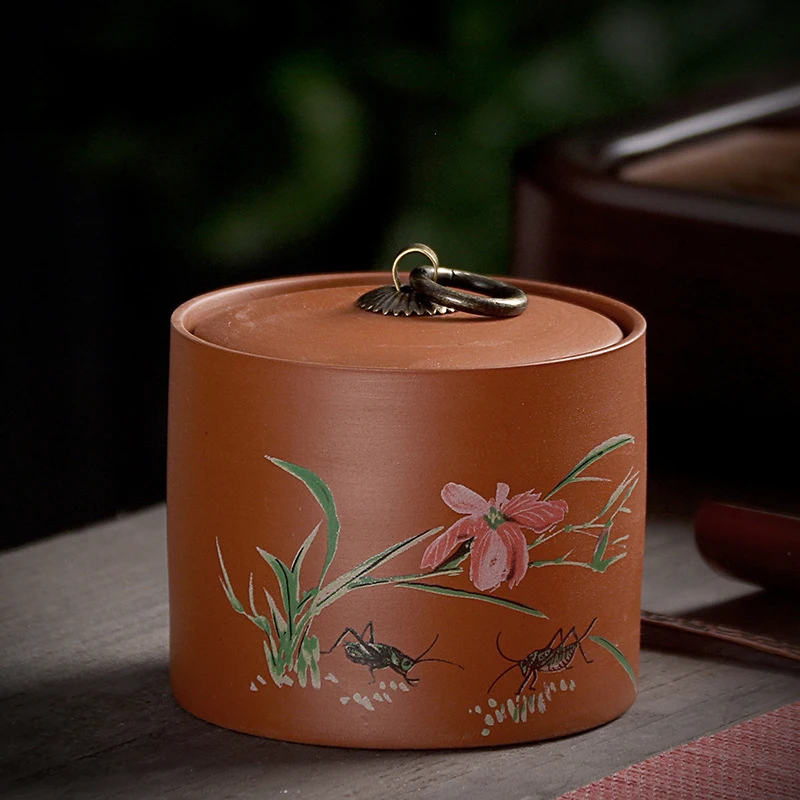 CHANSHOVA китайский Zisha чайник Meilan Zhuju Sijunzi керамический сухой товар небольшой запечатанный Копилка чайная коробка чайный контейнер