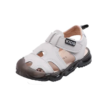 

Leather Sandals Boys 2020 Soft Leather Summer The New Boys Girls Children Beach Shoes Kids Sport Sandals Princess Shoes D116