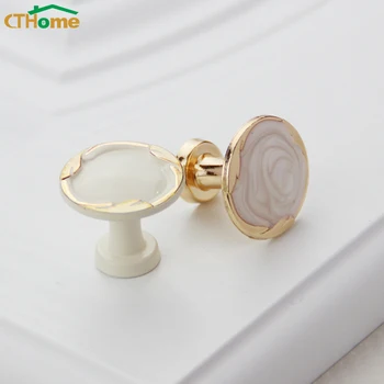 

CTHome Handles for Cabinet Cupboard Zinc Alloy Furniture Gold Knobs Kitchen Drawer Pulls Door Wardrobe Handles Hardware