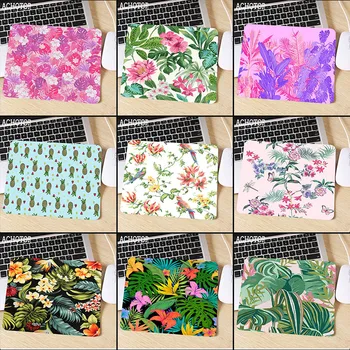 

Colorful Tropical Flower Non-Skid Rubber Small Size Gaming Speed Mouse Pad Mouse Mat Desktop PC Computer Laptop Mousepad