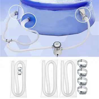 

Universal Swimming Pool Replacement Hose with Clamps Cleaner Pipe Accessories 23GB