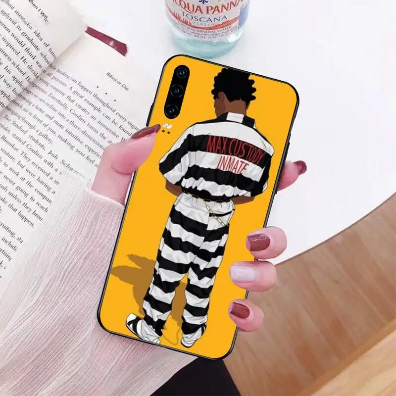 PENGHUWAN Kodak Black Rapper Cover Black Soft Shell Phone Case for Huawei P30 P20 Mate 20 Pro Lite Smart Y9 prime 2019