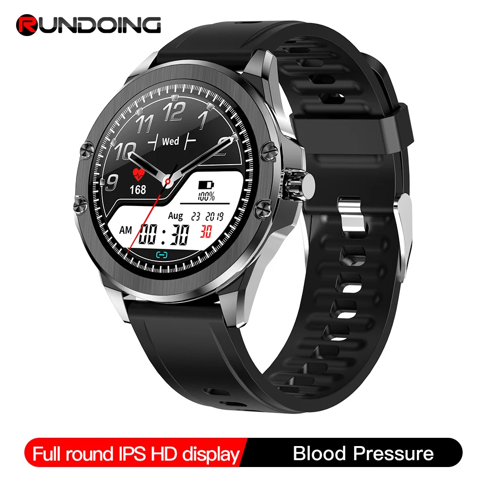 RUNDOING S11 умные часы мужчины HD полный круглый экран IP68 водонепроницаемый Multi
