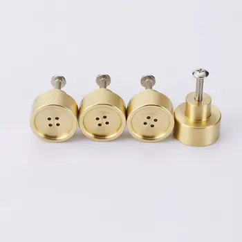 

Brass button handle hanging hook Nordic simple shoe cabinet drawer door decorative Brass Handle