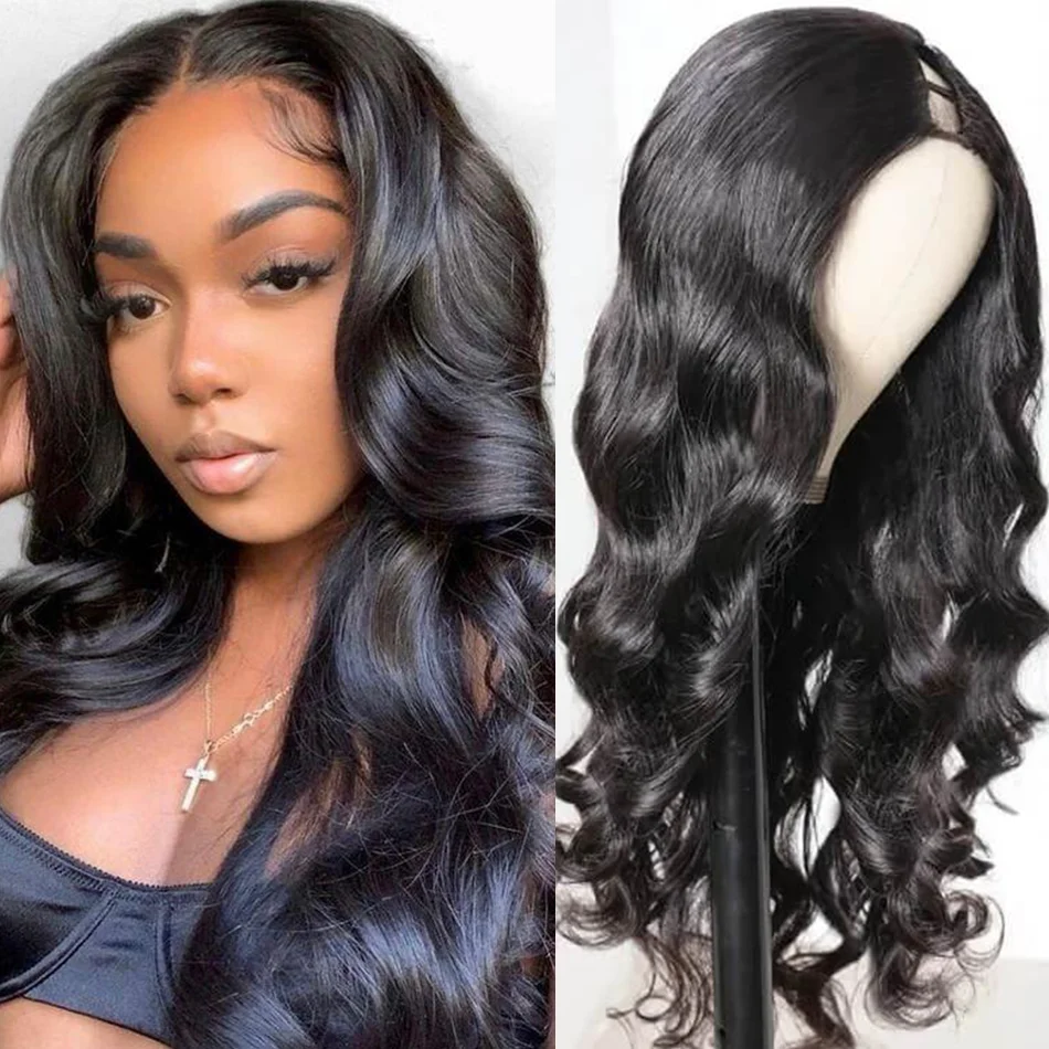 Modern Show Hair Body Wave U Part Wigs Body Wave Human Hair U Shape Wig