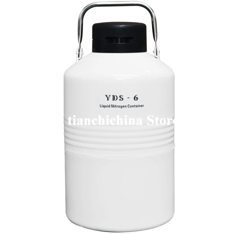 Контейнер для хранения химических веществ YDS-6 небольшой емкости Semen танки портативный азотный цилиндр