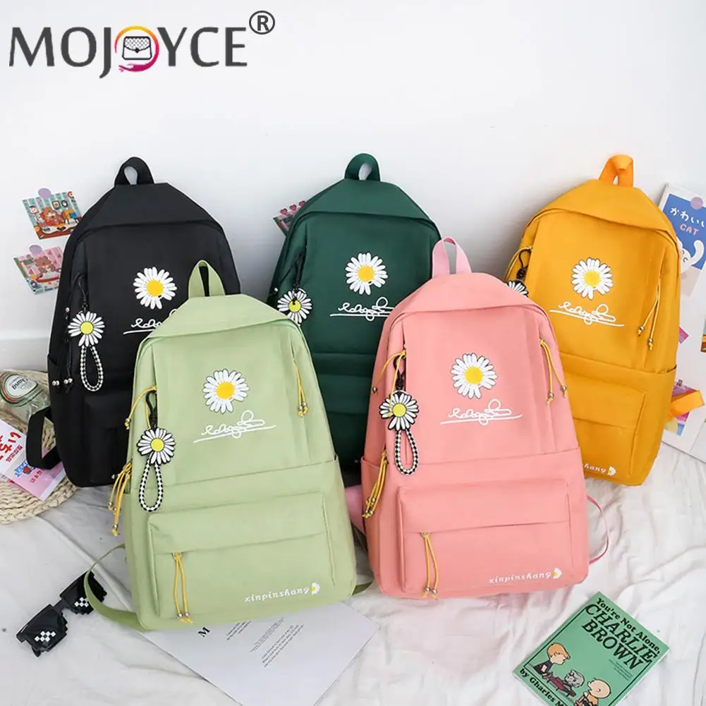 4 unids/set escuela mochilas para adolescentes chica de lona bolsa bolso Mochila compras para Exterior Accesorios suministros