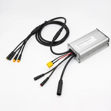 Ebike controlador impermeável 48v 500w controlador com conector xt60 para bateria 36v compatível com kt lcd3 lcd4 lcd5 display