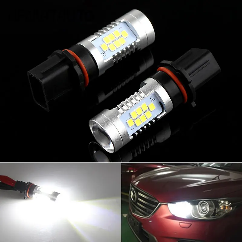 Светодиодные Сменные лампы Canbus P13W для 2010-2013 Chevy Camaro 2013-up Mazda CX-5 2008-2012 Audi A4/S4/Q5
