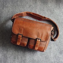 Роскошный кожаный деловой мужской портфель, Мужская модная сумка через плечо, мужская сумка-мессенджер для мальчика, сумка для ноутбука, сумка для компьютера 12 дюймов