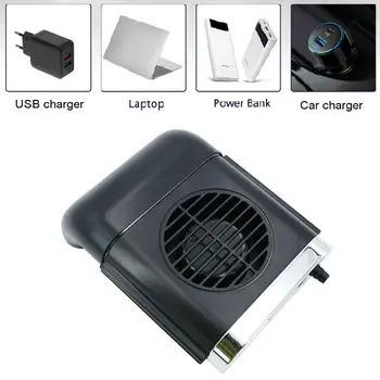

Universal 5V Car Front Seat Cooling Fan USB 3 Speeds Exhaust Air Ventilated Fan T3LB