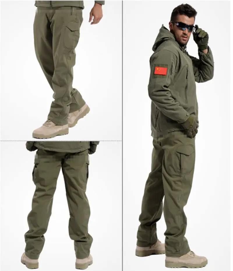 Мужские тактические армейские штаны TAD Gear флисовые военные с подкладкой