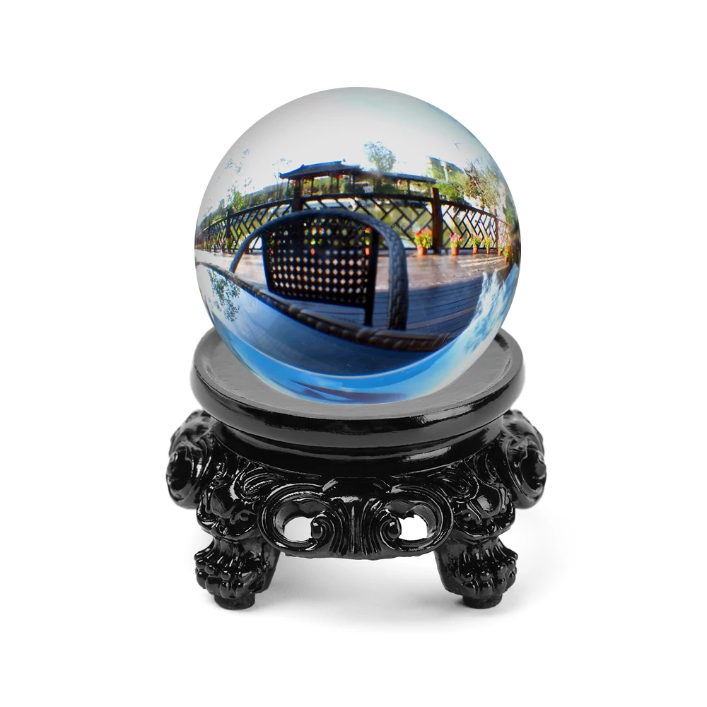 New Black Resin Crystal Ball Base Sphere Pedestal European Style Home Decor Display Stand Photography Props Ornament Accessories