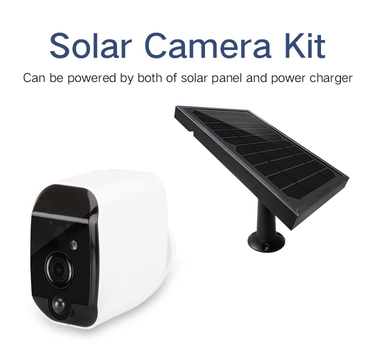 

Yobang Security Solar Power Charging Camera HD Ngiht Vision Security IP Camera Outdoor Indoor PIR Surveillance Security Camera