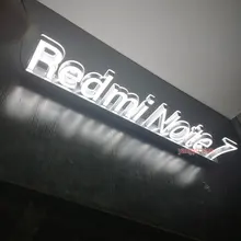 Красный MI XIAOMI 3D Led Настольный вертикальный знак светодиодный акриловый дисплей вывеска