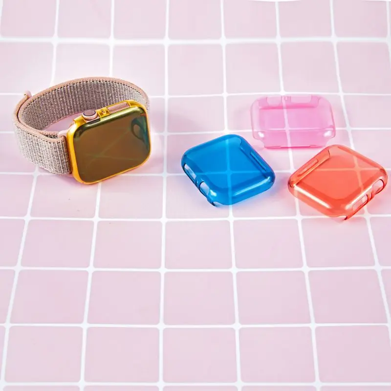 Для Apple watch 40 мм 44 мм серия 4 противоударный чехол Защита экрана для iWatch 4 ТПУ прозрачный водонепроницаемый W2952001