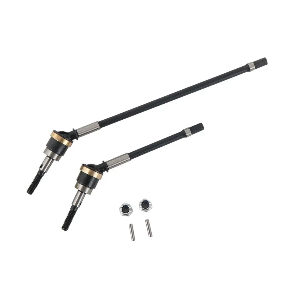 

RC Car Drive Shaft Alloy Steel Front Axle For AXIAL Wraith for RC Crawler Car Off Road Truck Black 2 pieces