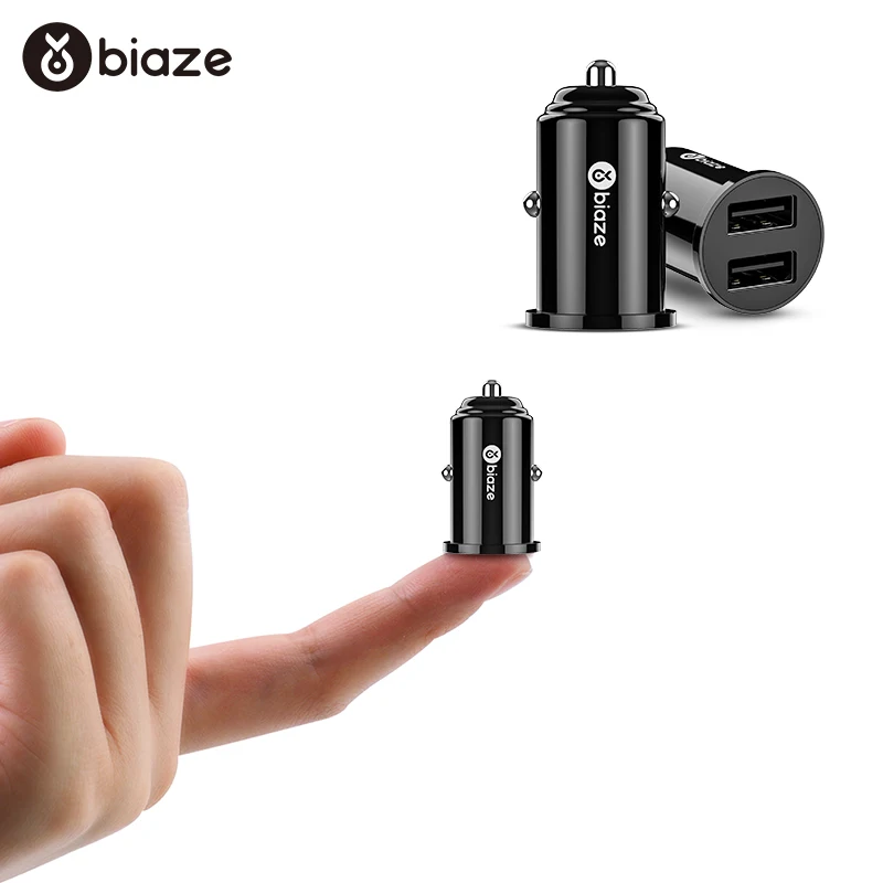 Автомобильное зарядное устройство Biaze с двумя usb портами 3 1 А мини быстрое