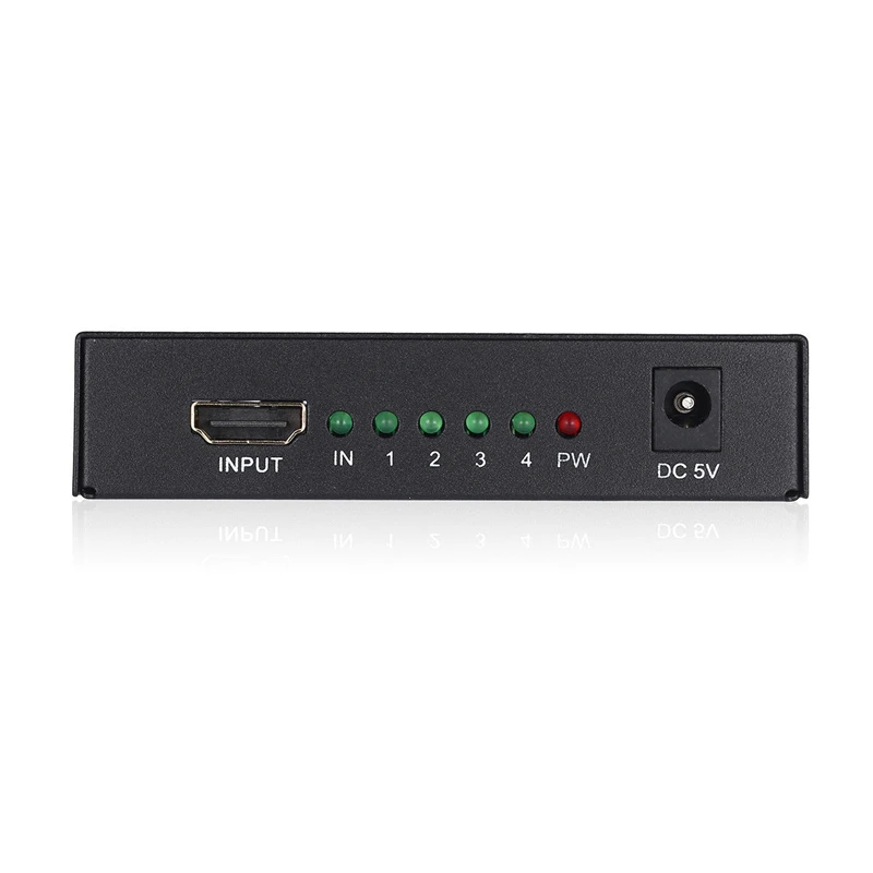 1 в 4 выхода Full HD HDMI сплиттер 1X4 4 порта концентратор репитер усилитель v1.4 3D 1080p
