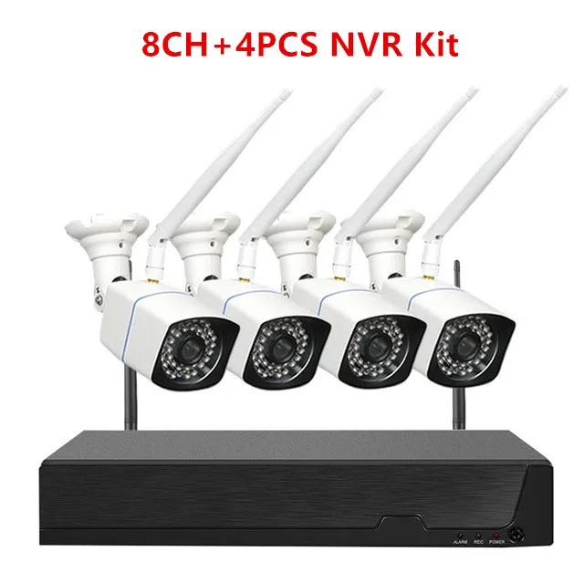 8CH 4pcs Camera Kit DIDSeth 2MP 1080P система видеонаблюдения 8ch HD Беспроводной NVR комплект 2 ТБ HDD Открытый ИК ночного видения IP Wifi камера система безопасности комплект - Цвет: 8CH 4pcs Camera Kit
