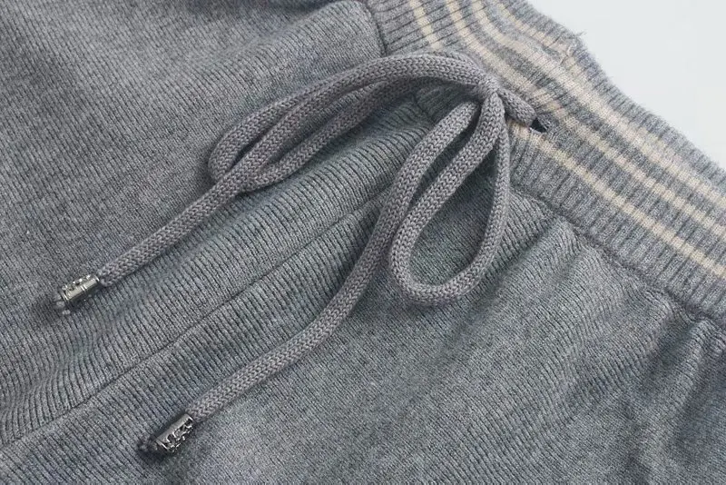 SD75-9224 европейские и американские модные трикотажные повседневные брюки