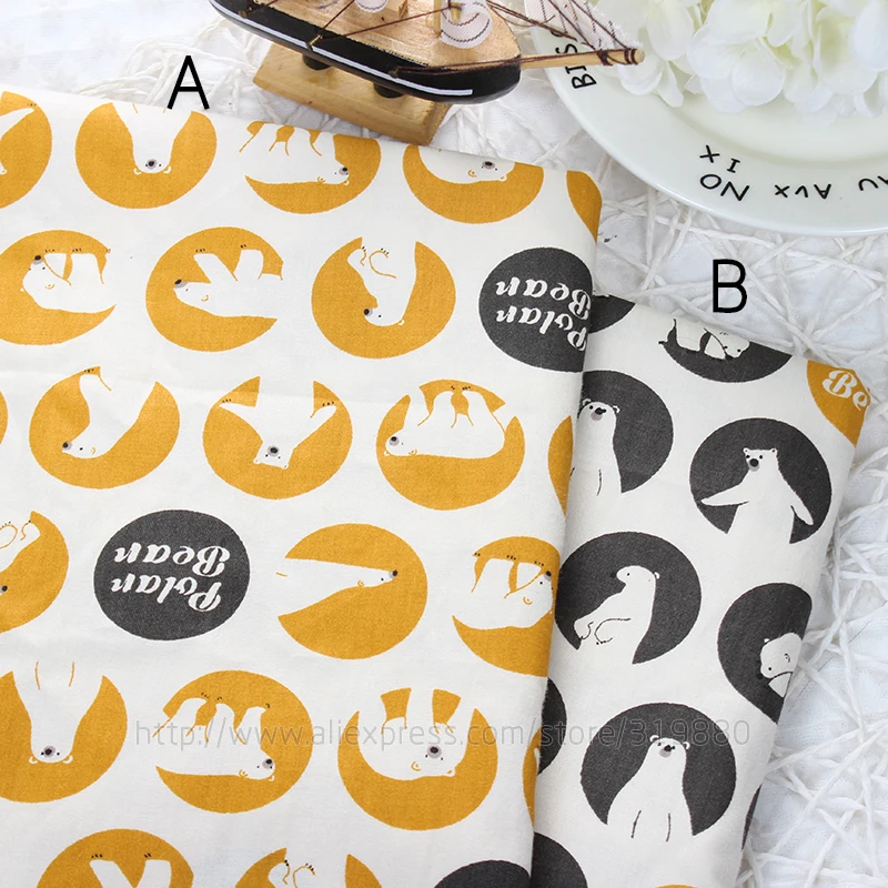 Multicolor TIANXINYUE Catoon bear ткань 95% хлопок ткань шитье одеяло Скрапбукинг метр ткань для штор - Цвет: Multicolor