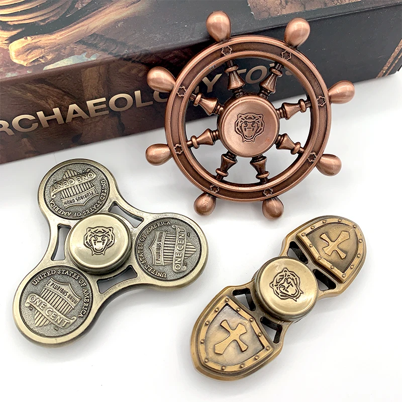 US Cent Brass Copper Fidget Spinner One Spinner with Random Color and Design 