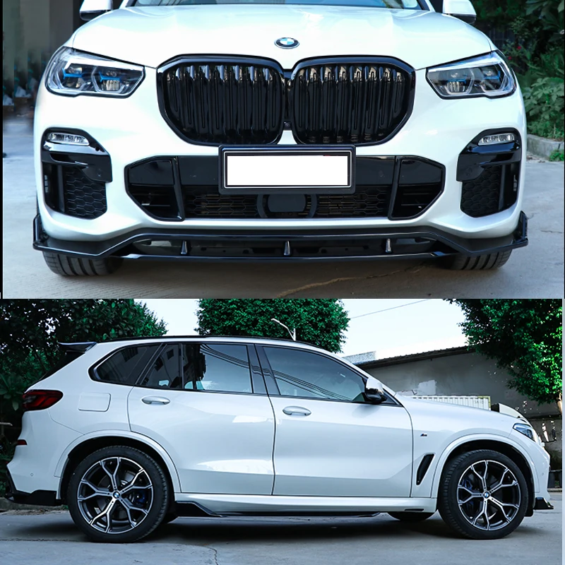 Автомобильный Стайлинг Высокое качество ABS пианино черный X5 Корпус Комплект MBM стиль Передняя Губы боковая юбка задний диффузор подходит для X5 G05-UP