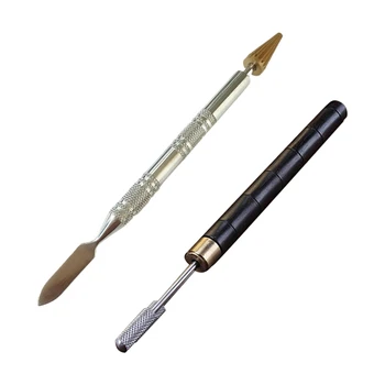 

2 Pcs DIY Leather Craft Edge Oil Treatment Tool Tip Roller Pen Wallet Edge Leather Oil Painting Accessories Tool Sandalwood Hand