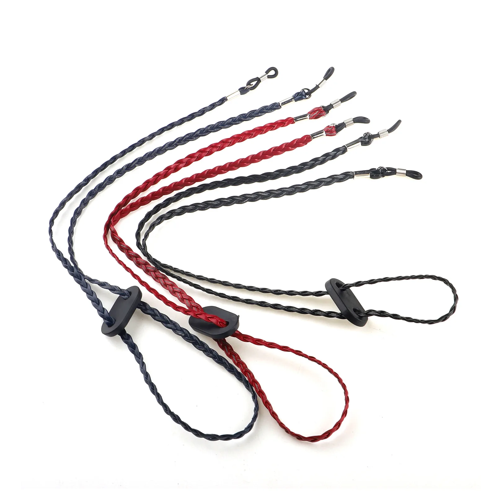 

Woven Leather Reading Glasses Strap Non-slip Eyeglass Chain for Women Sunglasses Chain String Holder Neck Cord Eyewear Chain