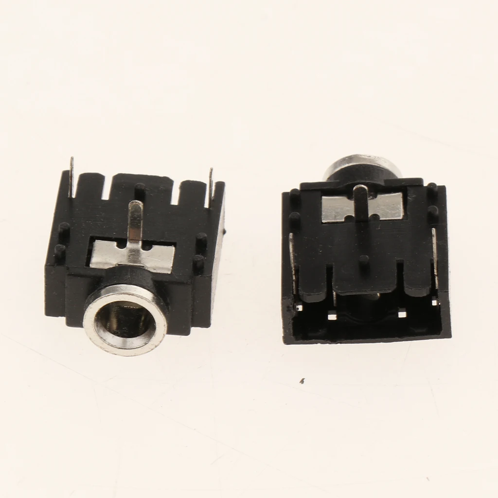 10pcs 3.5mm PCB Mount 3-Pin Terminals Female Audio Jack Socket Connector