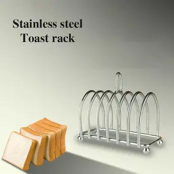 

Toast Rack Restaurant Bread Holder 6 Slices Stainless Steel Sample Food Display Tool For Home Kitchen Restaurant Show Tool