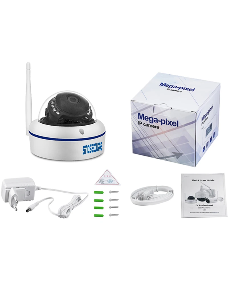 SNOSECURE HD 5MP Водонепроницаемый и купольная WI-FI IP Камера домашнего видеонаблюдения 2-полосная аудио приложение CamHi Беспроводной видео