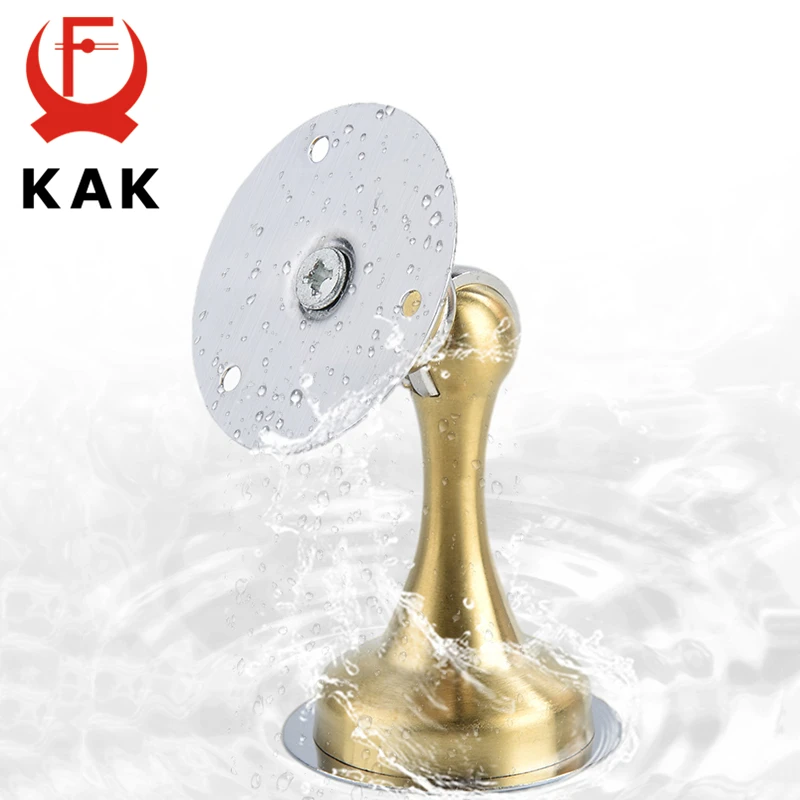 Door Stopper Magnetic Door Stopper KAK Stainless Steel Hidden Door Holders Catch Floor Wall Mounted Nail-free Doorstop Hardware
