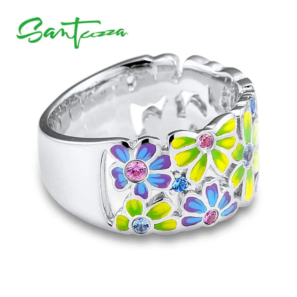 Ring Enamel Jewelry Sterling Party 2
