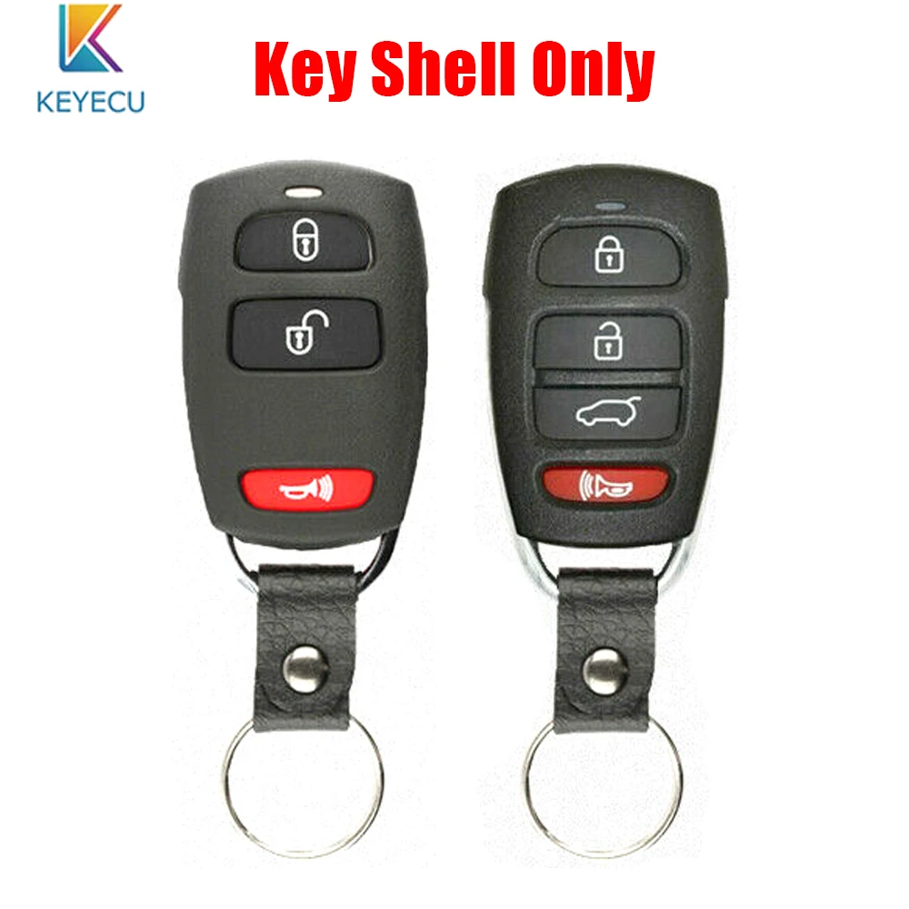 KEYECU Remote Key Fob Shell Case 3 / 4 Buttons key case car key shell for Hyundai Entourage for Kia Sedona FCC ID: SV3-10006023, P/N: SV3-100060233