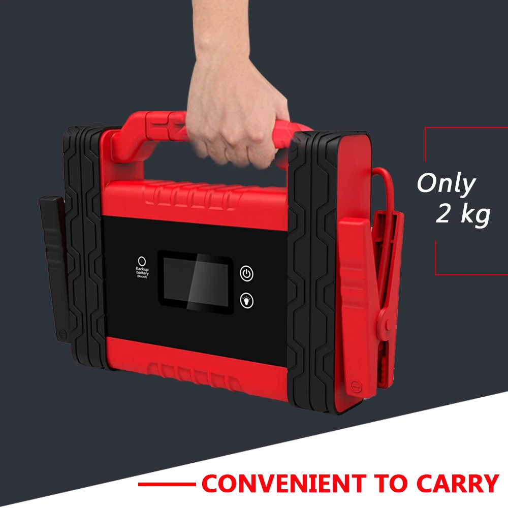 US $280.90 12v 1200A Powerful Car Jump Starter Emergency Power Bank Car Starting Device  6000mAh With Strobe LED Flash SOS Signal Light