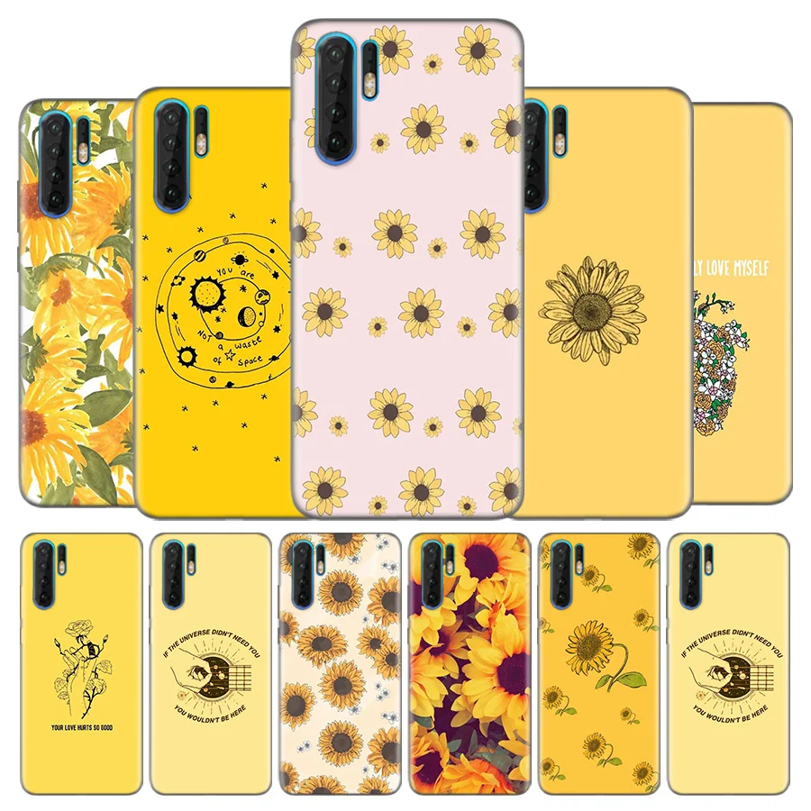 

Silicone Case for Huawei P30 P20 P10 P9 Mate 30 20 10 Nove 5 5i Pro Lite P Smart Z Plus 2019 Back Cover Hippie Aesthetics Yellow