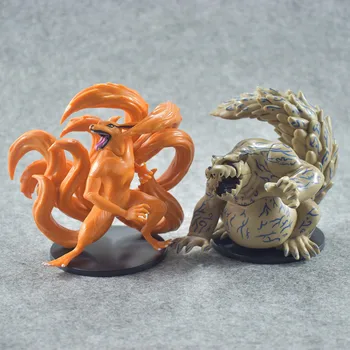 

2pcs/set 13cm Naruto Kurama kyuubi Anime Action Figure PVC New Collection figures toys brinquedos Free shipping Y1158