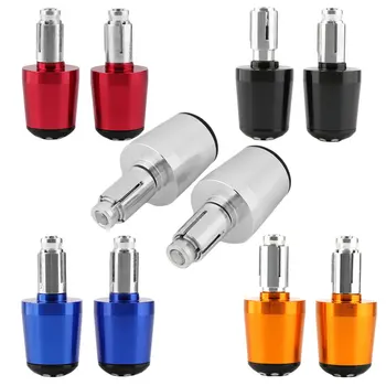 

2pcs Universal Motorcycle Handlebar Ends Grip Weights Anti Vibration Plug Cap Hand Grips Bar End Plug Parts
