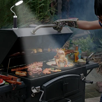 

2Pcs Portable Magnetic 360 Degree Adjustable Led Grill Light Lamp for Bbq Barbecue Grilling Outdoor Grill Tools