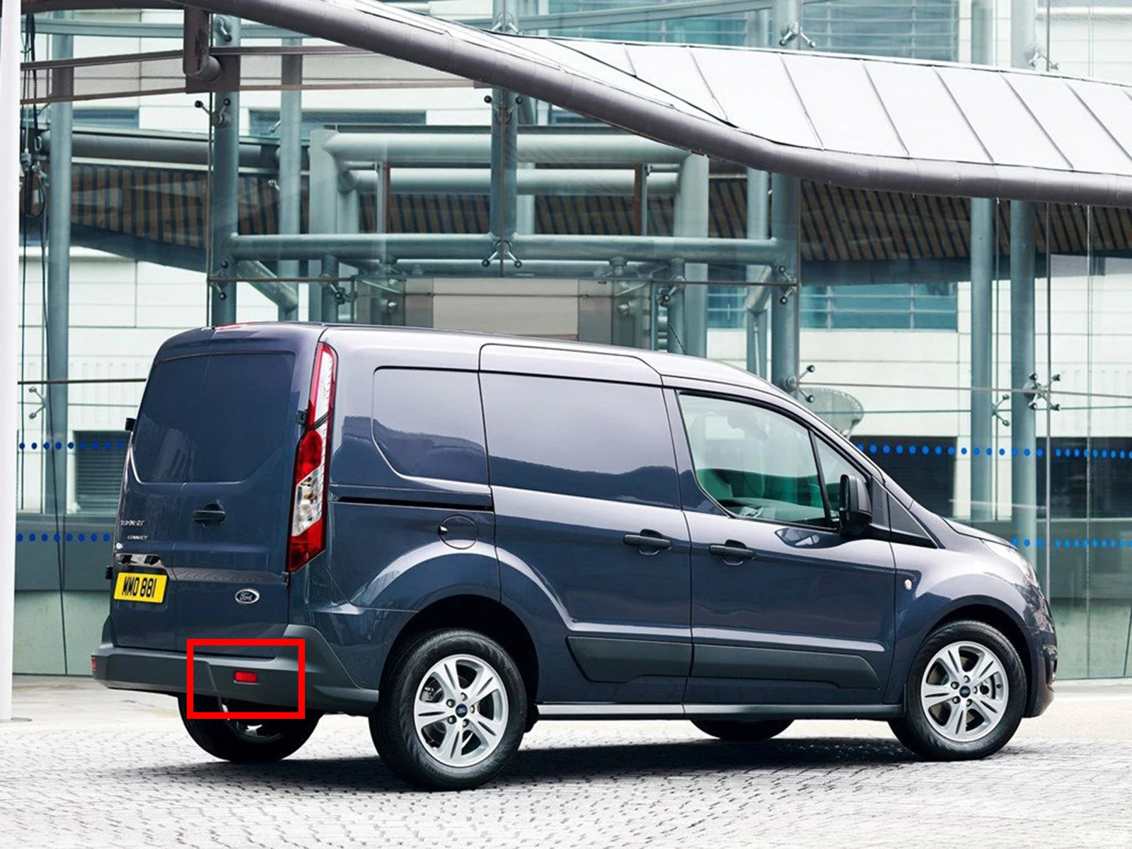 ANGRONG 2 отражатель заднего бампера Красные линзы Новинка для Ford Transit Custom Connect Tourneo 2013